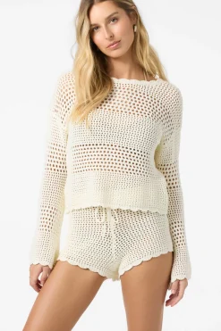 Sweaters, Hoodies & Fleece|Swim Cover-Ups^O'Neill Consuelo Long Sleeve Sweater - | winter white