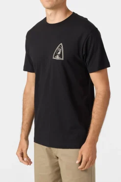 Tees & Tanks^O'Neill Crest Standard Fit Tee - | black