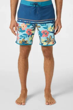 Short Length^O'Neill Cruzer Scallop 18" Boardshorts - | indigo