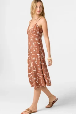 Dresses^O'Neill Darleen Midi Dress - | rustic brown
