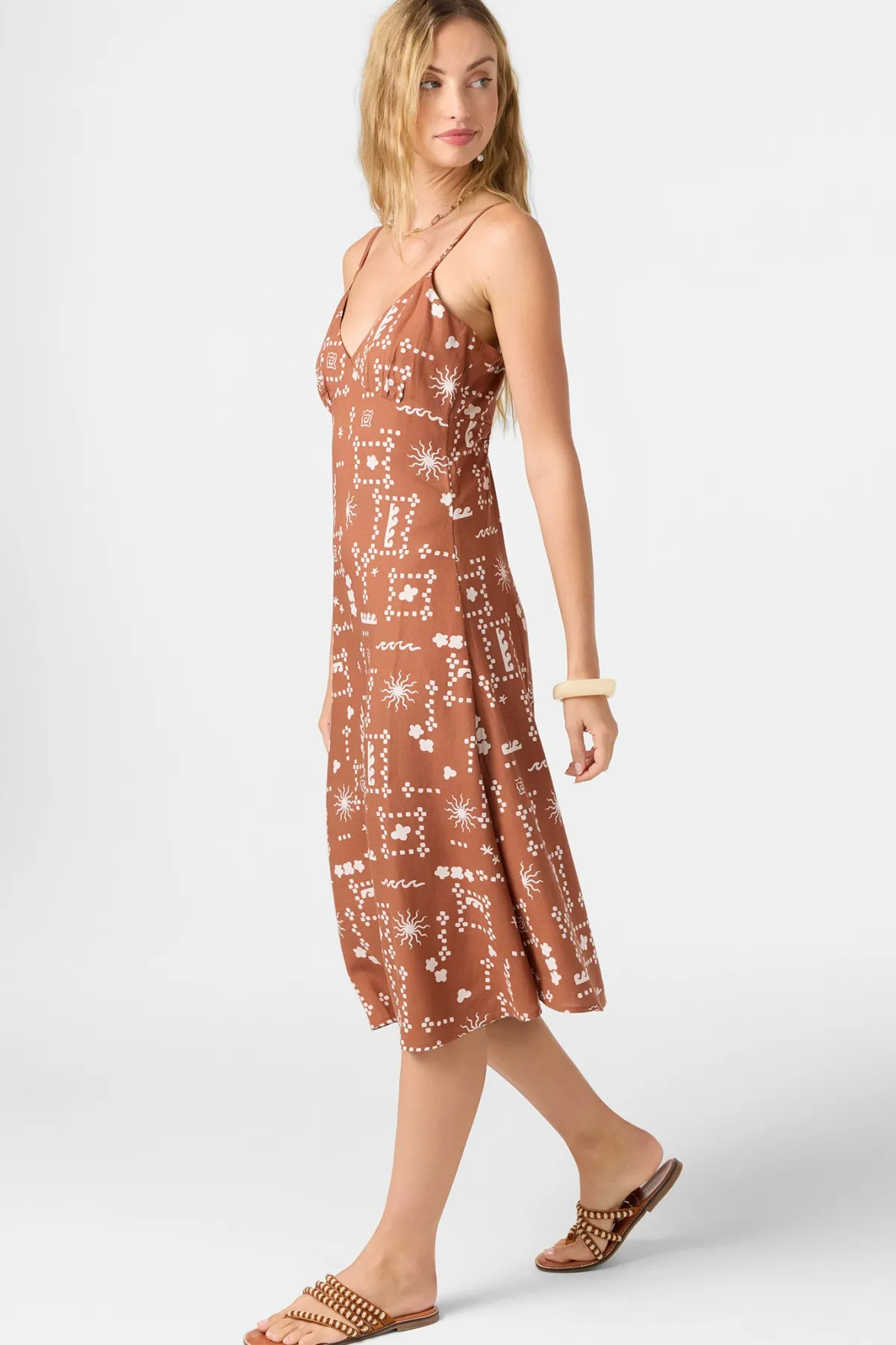 Dresses^O'Neill Darleen Midi Dress - | rustic brown