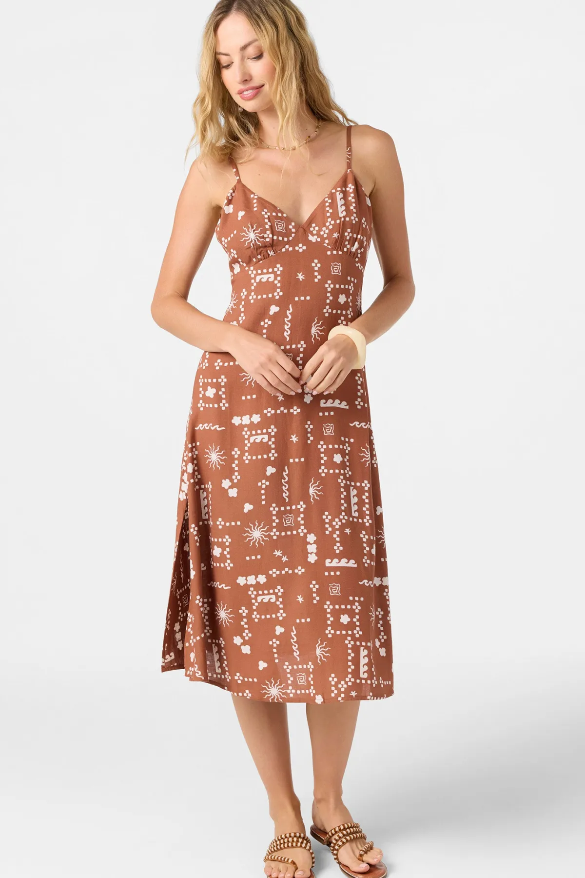 Dresses^O'Neill Darleen Midi Dress - | rustic brown