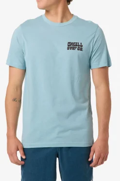 New Arrivals^O'Neill De La Cruzer Classic Tee stone blue