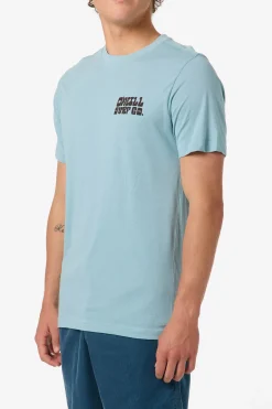 New Arrivals^O'Neill De La Cruzer Classic Tee stone blue