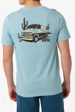 New Arrivals^O'Neill De La Cruzer Classic Tee stone blue