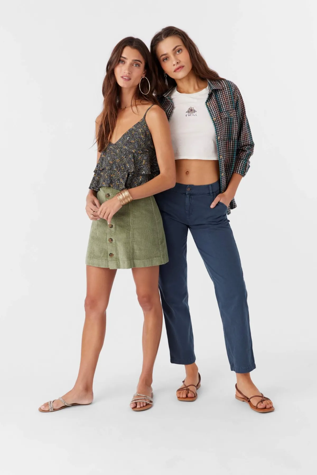 Bottoms^O'Neill Delilah Short Skirts - | oil green