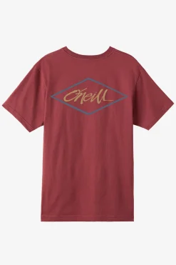 Tees & Tanks^O'Neill Diamond Standard Fit Tee - | oxblood red