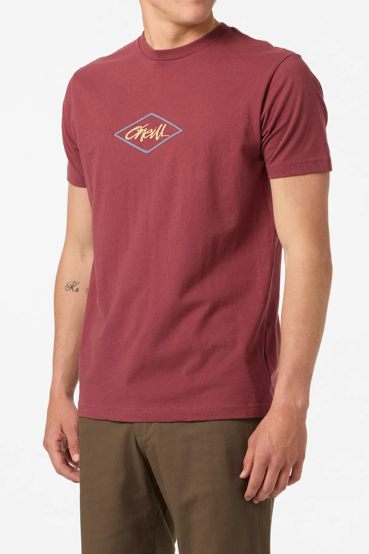 Tees & Tanks^O'Neill Diamond Standard Fit Tee - | oxblood red