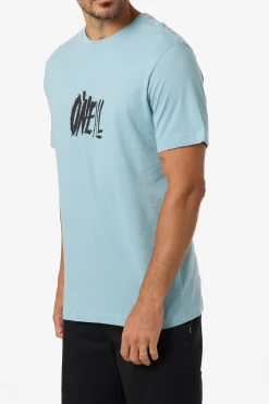 New Arrivals|Tees & Tanks^O'Neill Distract Classic Tee Standard Fit Tee - | stone blue