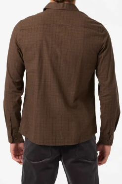 Shirts & Flannels^O'Neill Dodgy Ls Shirt Standard Fit Long Sleeve Shirt - | turkish coffee