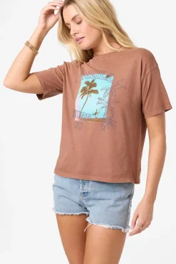 Graphic Tees & Tanks|New Arrivals^O'Neill Doodles Easy Tee carob brown