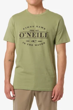 New Arrivals|Tees & Tanks^O'Neill East Cliff Classic Tee Standard Fit Tee - | oil green