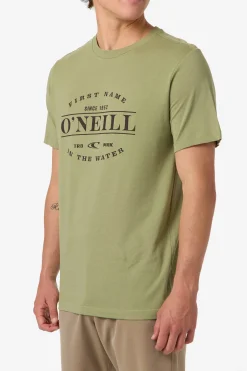 New Arrivals|Tees & Tanks^O'Neill East Cliff Classic Tee Standard Fit Tee - | oil green