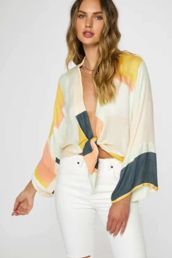 Tops|Swim Cover-Ups^O'Neill Emerie Kimono Top - | multi clr