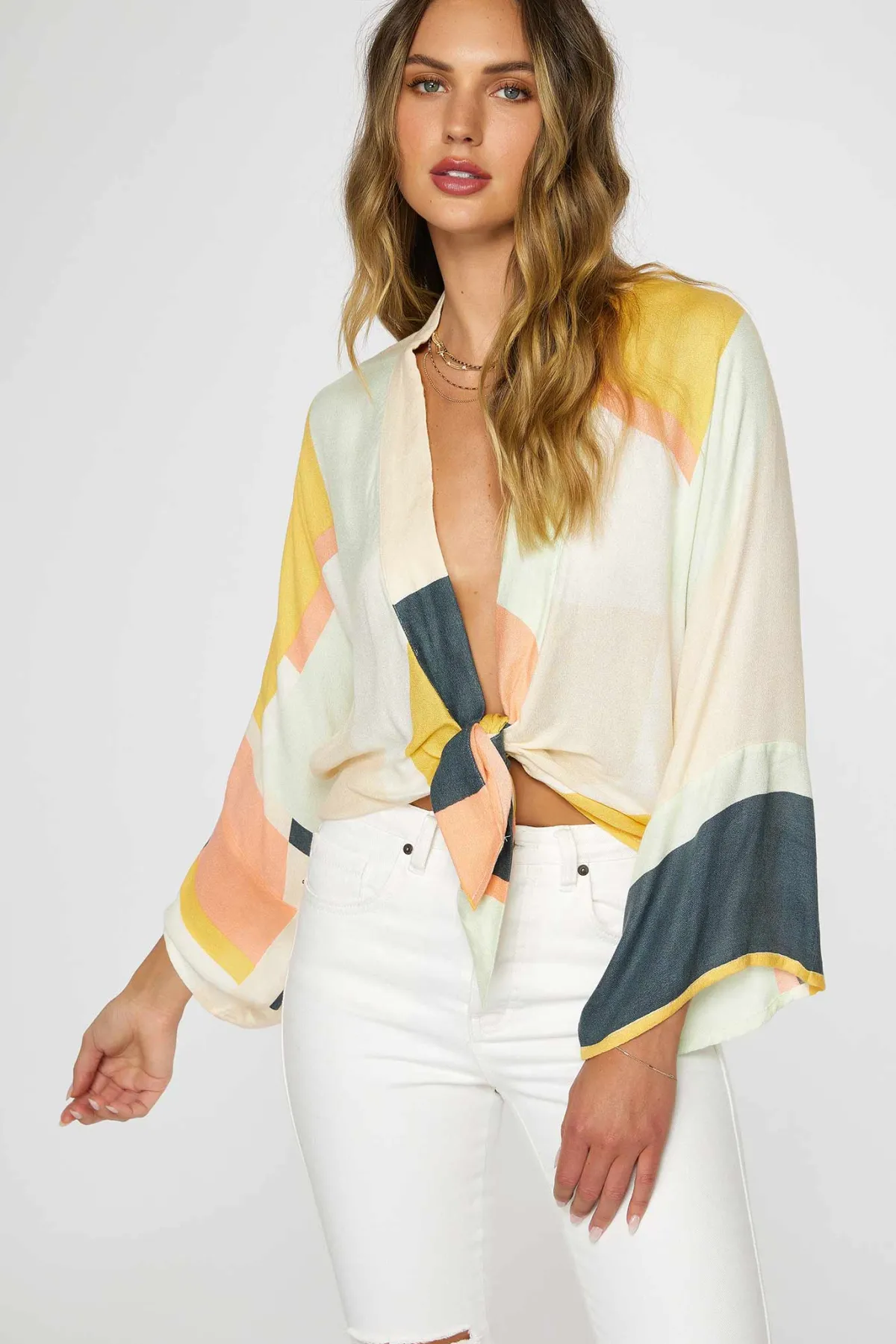Tops|Swim Cover-Ups^O'Neill Emerie Kimono Top - | multi clr