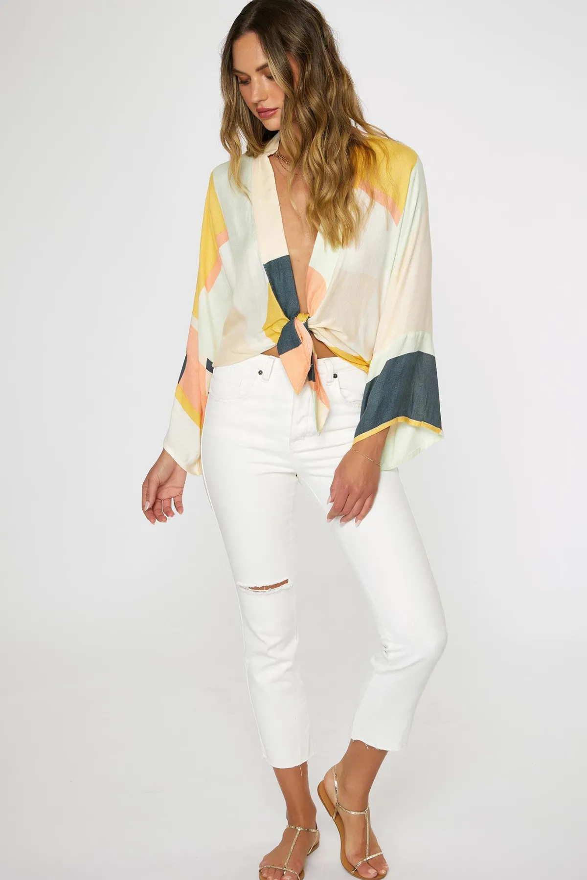 Tops|Swim Cover-Ups^O'Neill Emerie Kimono Top - | multi clr