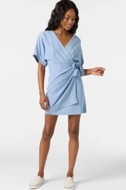 Dresses^O'Neill Emilee Mini Dress faded denim