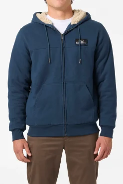 Hoodies & Fleece^O'Neill Fifty Two High Pile Zip Zip Fleece - | midnight navy