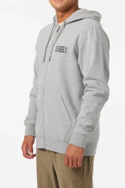 Hoodies & Fleece^O'Neill Fifty Two Zip Zip Fleece - | heather grey