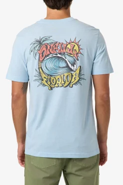 Tees & Tanks^O'Neill Florida Man Classic Tee Standard Fit Tee - | sky blue heather
