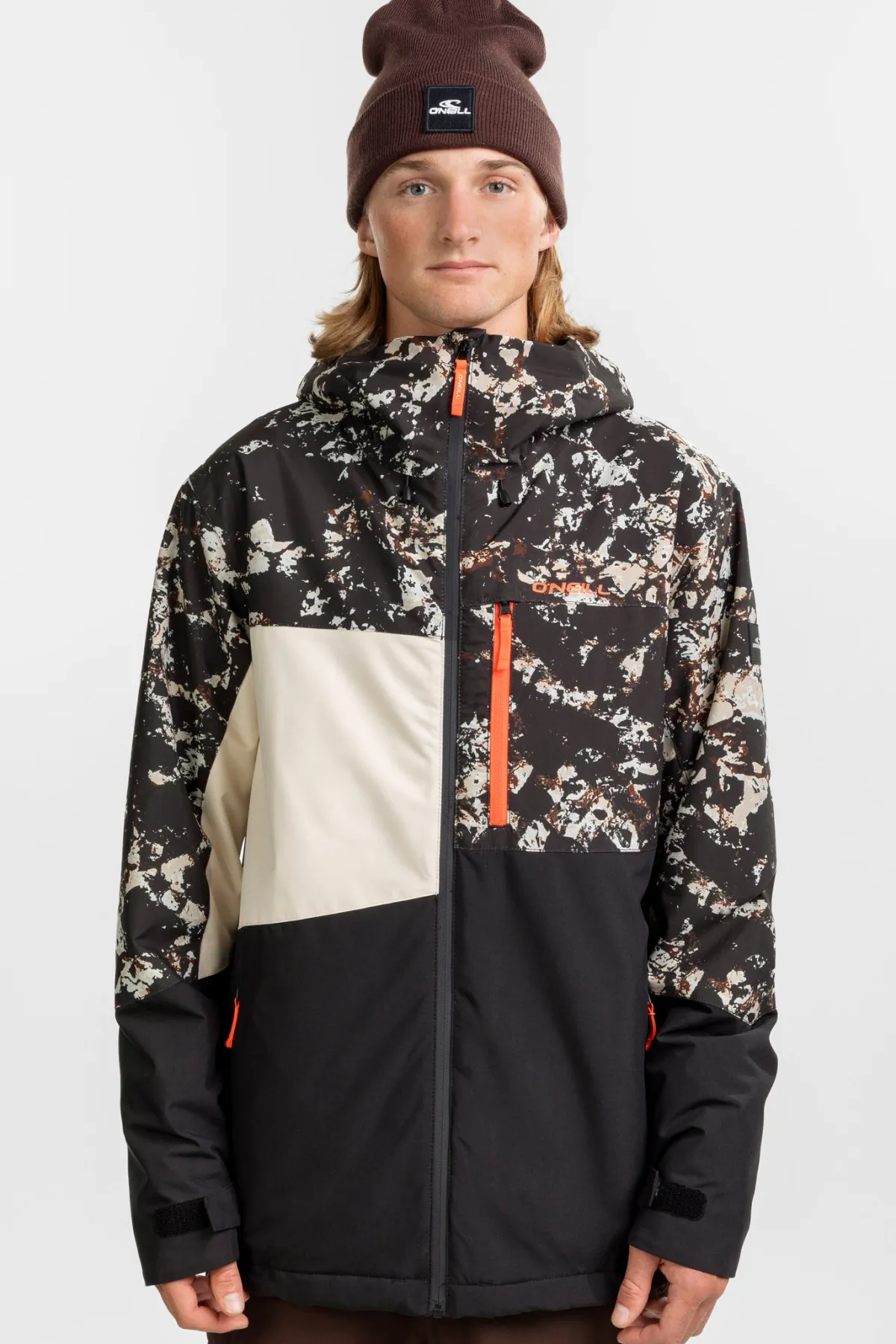 Men's Sale^O'Neill Fwc Cruz Triple Snow Jacket - | blk/beige