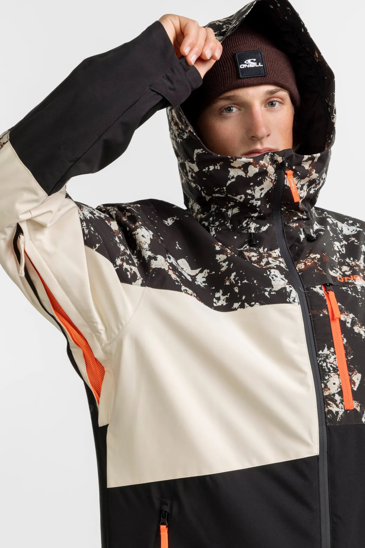 Men's Sale^O'Neill Fwc Cruz Triple Snow Jacket - | blk/beige