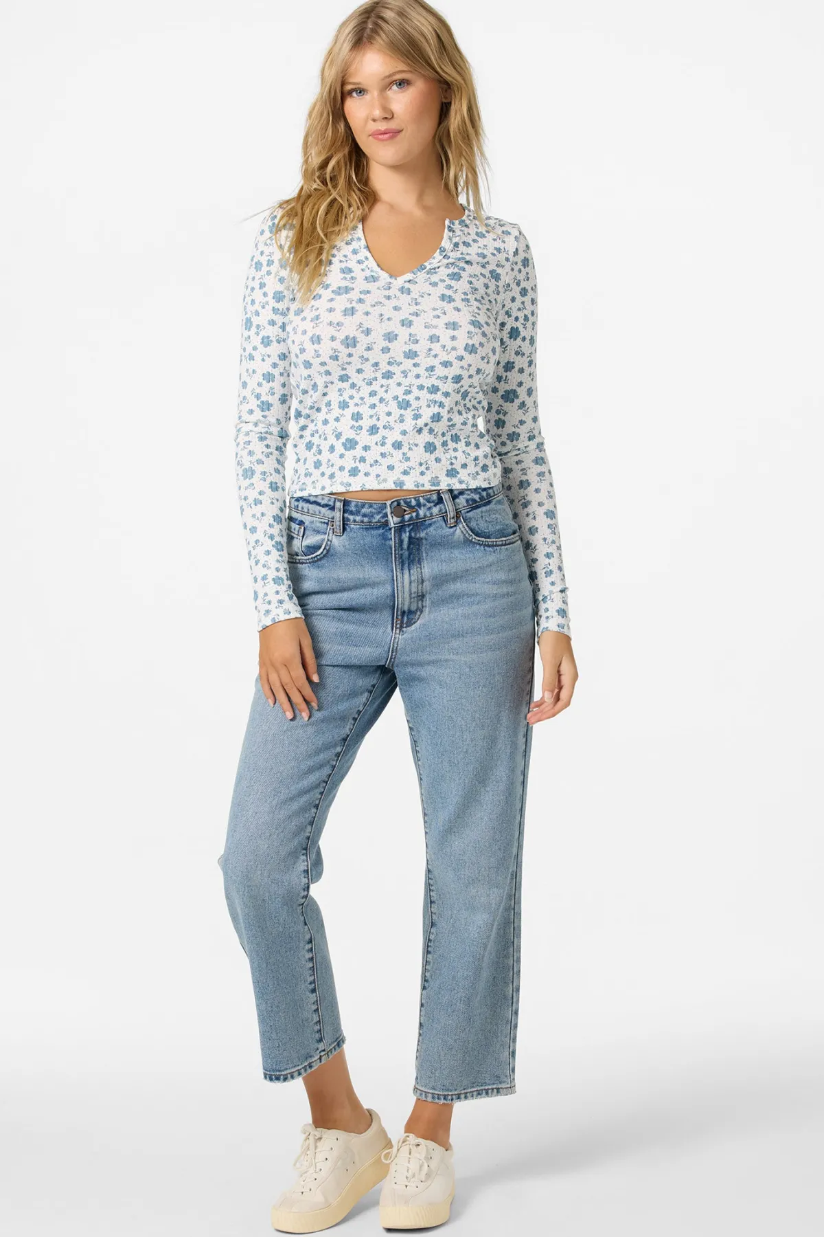 Tops^O'Neill Gaia Primrose Long Sleeve Top winter white