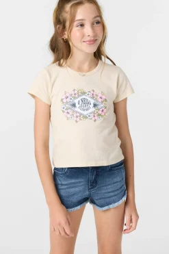 Sale|Bottoms^O'Neill Girl's Aiden Denim Shorts blue grass wash