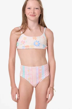 Swimwear^O'Neill Girl's Bali Floral Revo Tie Back Bralette Top Set - | tapioca