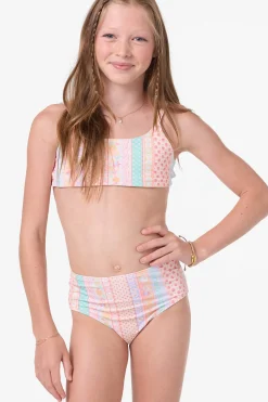Swimwear^O'Neill Girl's Bali Floral Revo Tie Back Bralette Top Set - | tapioca