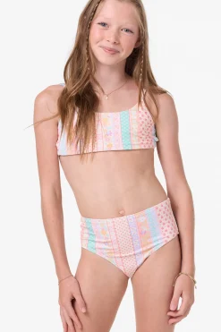 Swimwear^O'Neill Girl's Bali Floral Revo Tie Back Bralette Top Set - | tapioca