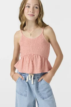 Sale^O'Neill Girl's Bianca Sleeveless Top - | coral haze