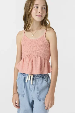 Tops & Tees^O'Neill Girl's Bianca Sleeveless Top coral haze