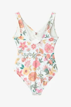 Swimwear^O'Neill Girl's Camellia Floral Twisted One-Piece - | vanilla