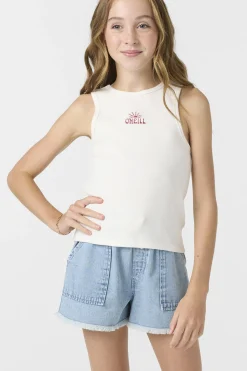 Sale|Tops & Tees^O'Neill Girl's Carmina Sleeveless Top winter white