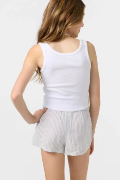 Bottoms^O'Neill Girl's Gabi Stripe Beach Shorts hydrangea