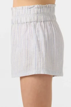 Bottoms^O'Neill Girl's Gabi Stripe Beach Shorts hydrangea