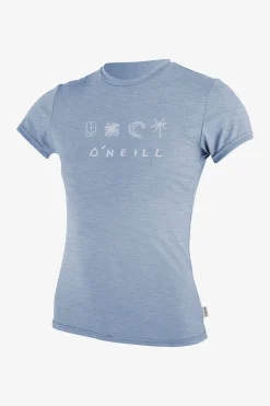 Uv-Sun-Protection Rash Guards|Uv-Sun-Protection Rash Guards^O'Neill Girls Hybrid Sun Shirt - Infinity |