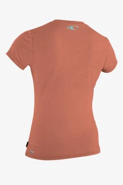 Uv-Sun-Protection Rash Guards|Uv-Sun-Protection Rash Guards^O'Neill Girl's Hybrid Sun Shirt - | light grapefruit