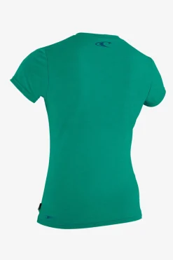 Uv-Sun-Protection Rash Guards|Uv-Sun-Protection Rash Guards^O'Neill Girl's Hybrid Sun Shirt - | seaglass