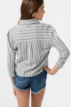 Sale^O'Neill Girl's Jordyn Long Sleeve Top - | winter white