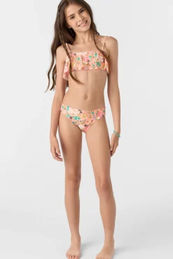Swimwear^O'Neill Girl's Kelly Floral Ruffle Bralette Set desert flower