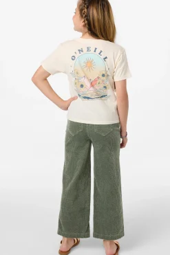 Bottoms^O'Neill Girl's Langford Cord Pants sea spray