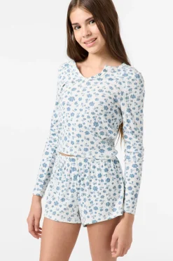 Bottoms^O'Neill Girl's Messer Lounge Shorts - | winter white