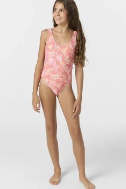 Sale|Swimwear^O'Neill Girl's Nayomi Floral Classic One-Piece porcelain rose
