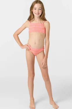 Sale^O'Neill Girl's Paradise Plaid Square Neck Bralette Top Set - | sachet pink