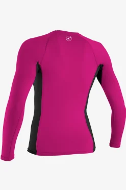 Uv-Sun-Protection Rash Guards|Uv-Sun-Protection Rash Guards^O'Neill Girl's Premium Skins Long Sleeve Rashguard - | berry/blk/berry