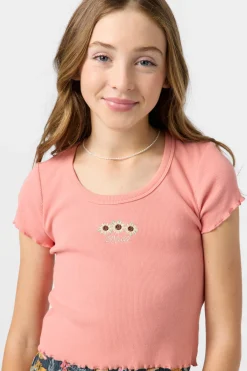 Sale^O'Neill Girl's Sammie Top - | coral haze