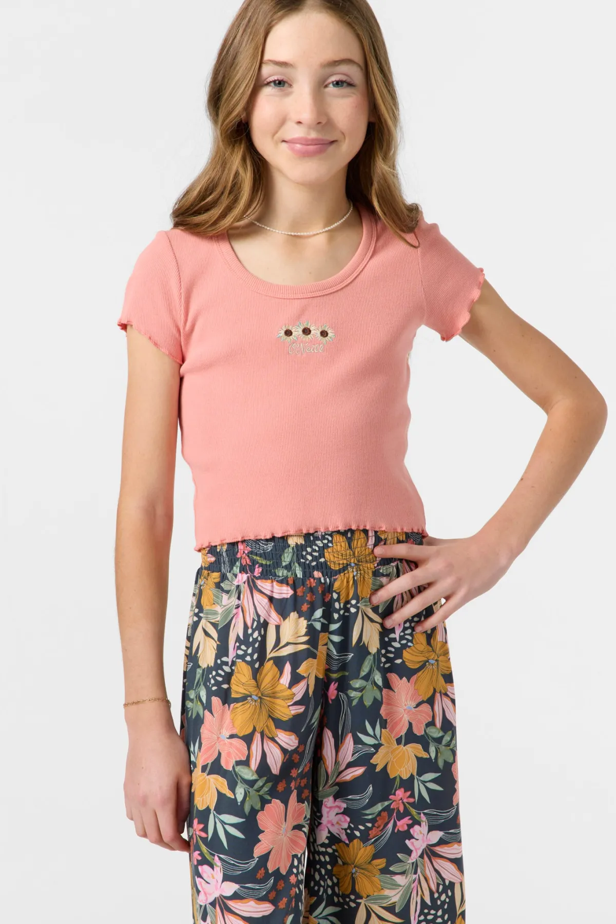 Sale^O'Neill Girl's Sammie Top - | coral haze
