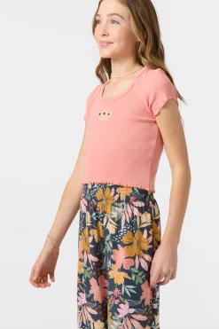 Sale^O'Neill Girl's Sammie Top - | coral haze